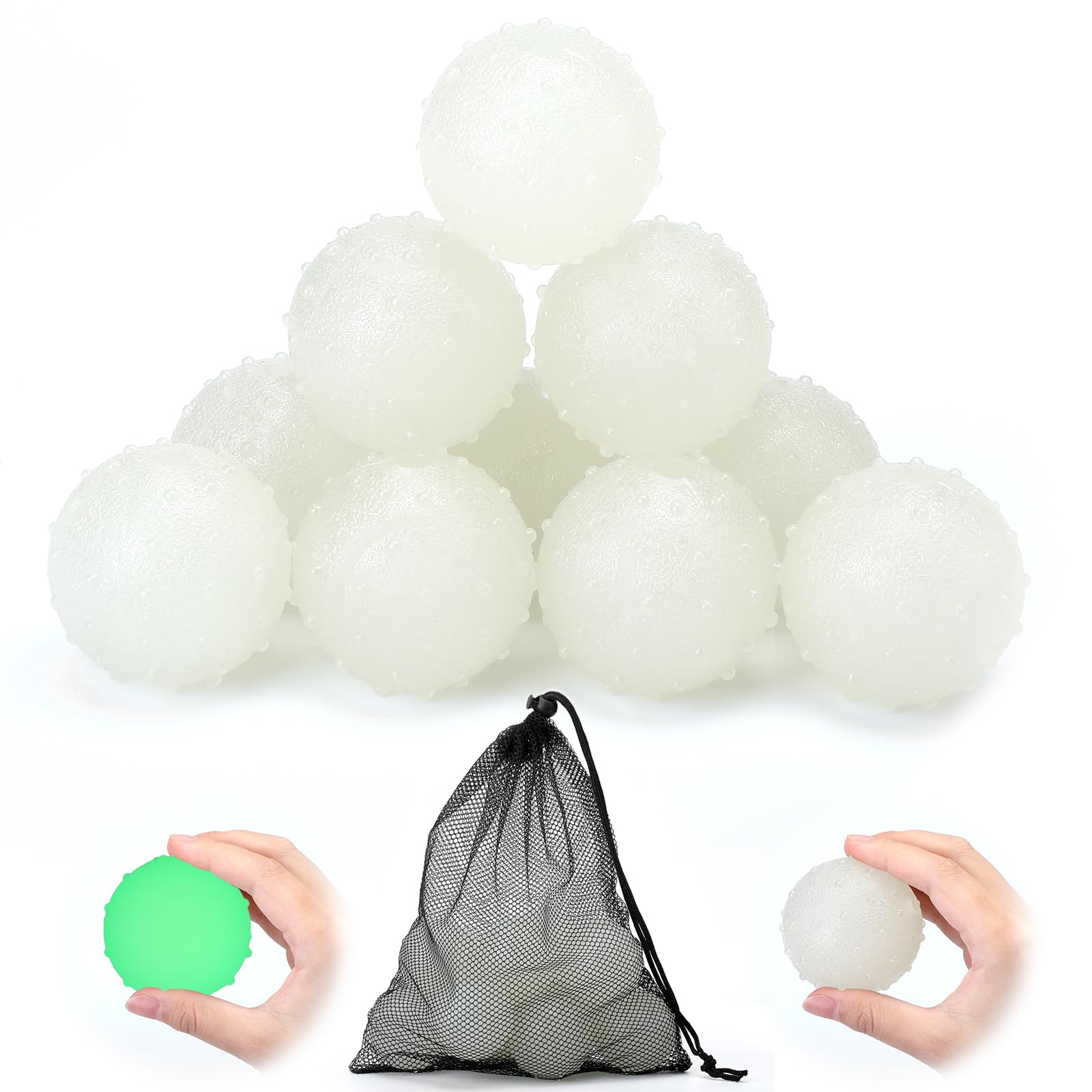 Liliful glow dog ball 2.4 inch—night visibility for easy fetch.
