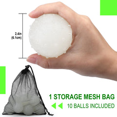 Liliful glow dog ball with mesh bag for portable storage.