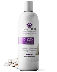 Lillian Ruff PRO formula bottle brightens whites and enhances coat color.