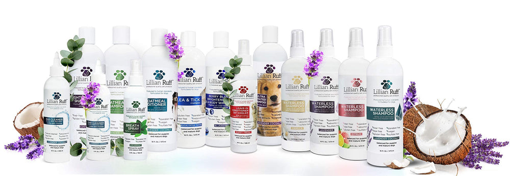 Lillian Ruff PRO Formula Oatmeal conditioner USA-made formula supports safe professional grooming.
