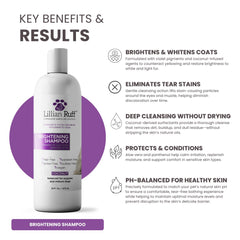 Lillian Ruff PRO formula shampoo after bath coat looks brighter and cleaner