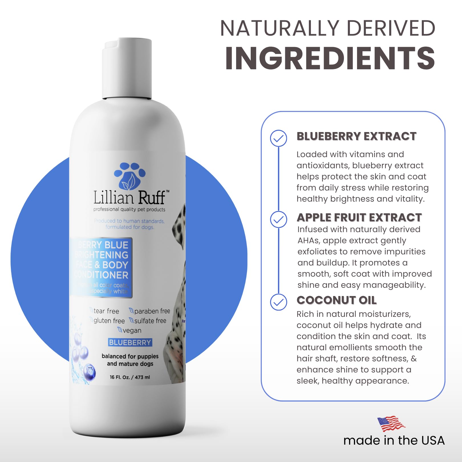 Lillian Ruff professional groomer usage scene emphasizes trusted salon-grade care.