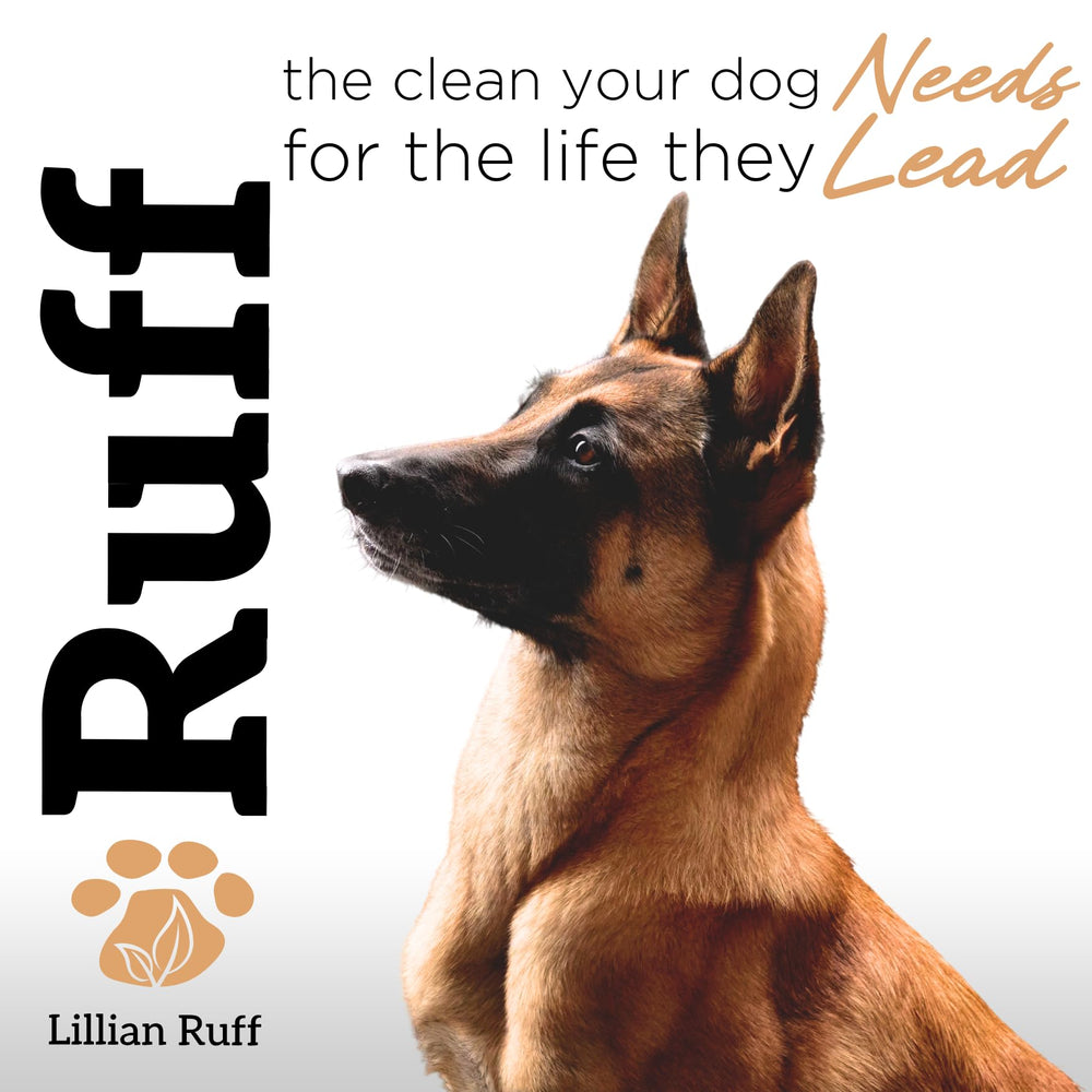 Lillian Ruff RUFF oatmeal shampoo puppy-friendly formulation supports routine grooming.