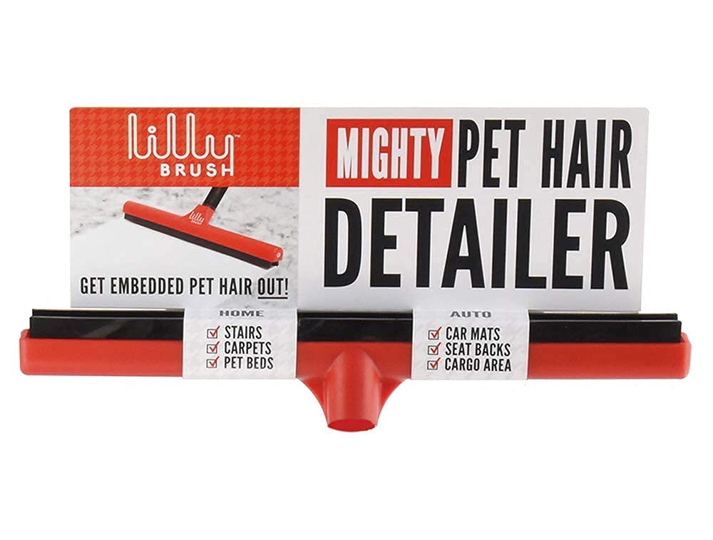 Lilly Brush Mighty Pet Hair Detailer Head universal screw-in fit on broomsticks