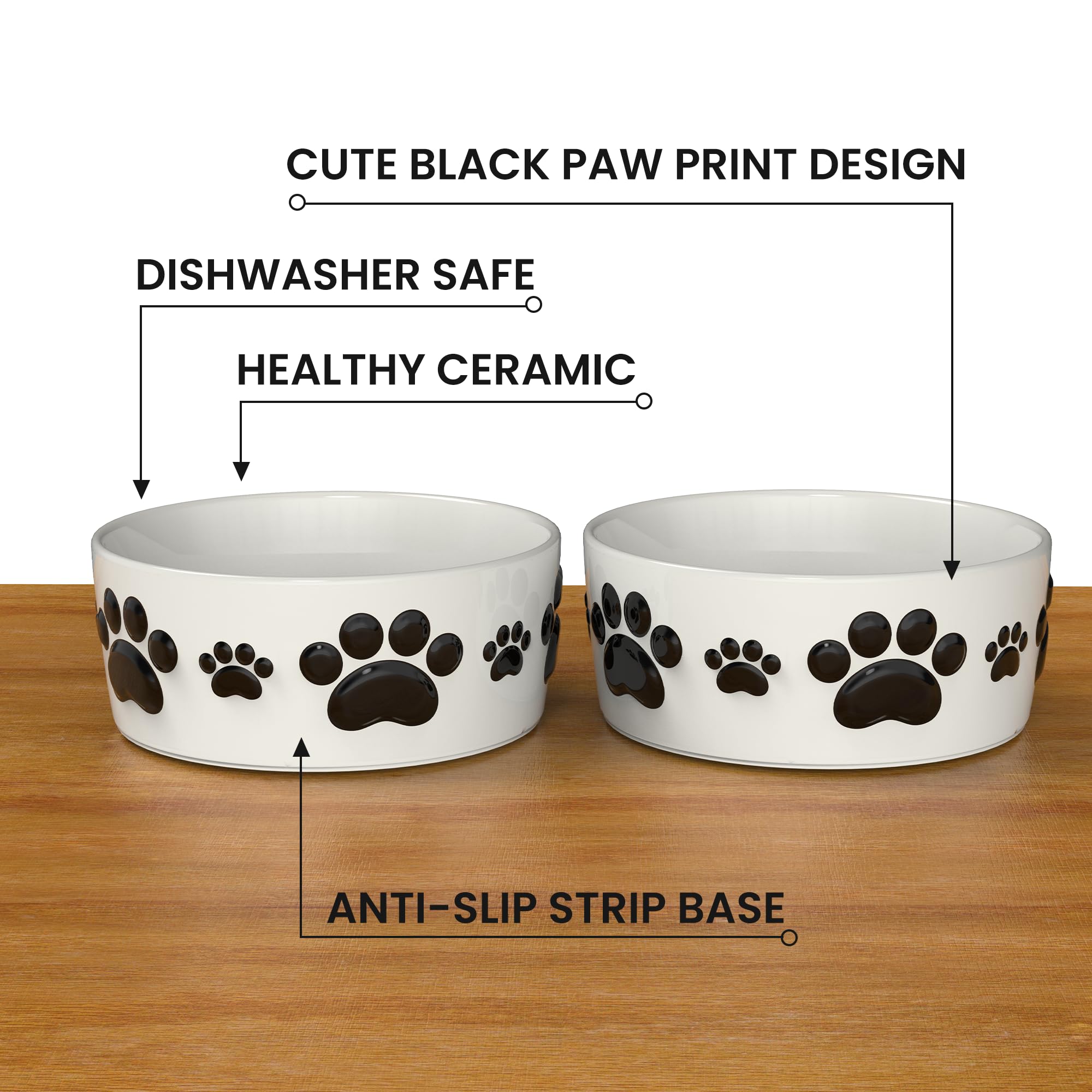 LILO DESIGN CO bowls with silicone anti-slip rings reduce sliding for messy-free floors