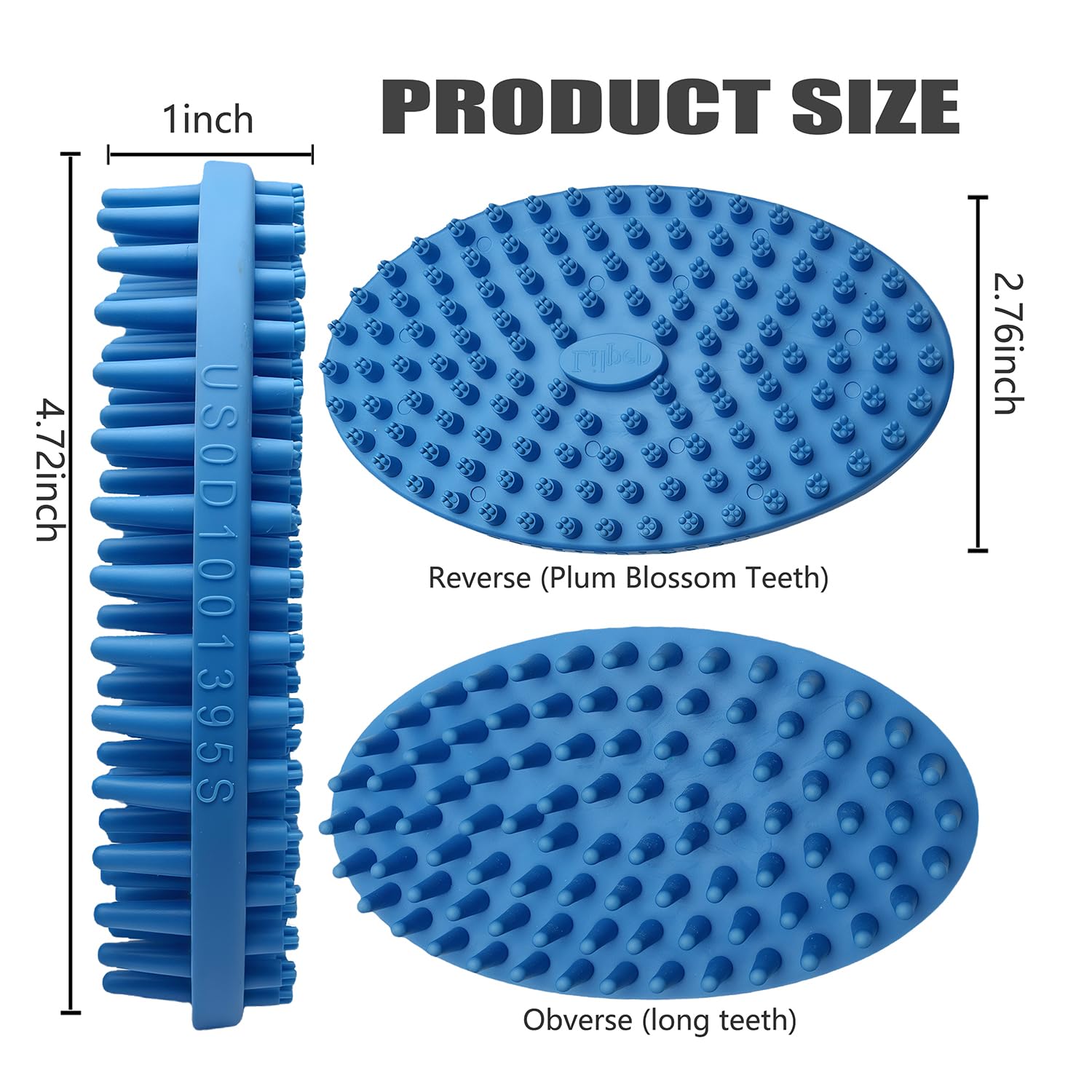 Lilpep Dog Brush long-needle-teeth deliver quick bubble lathering during shampoo.