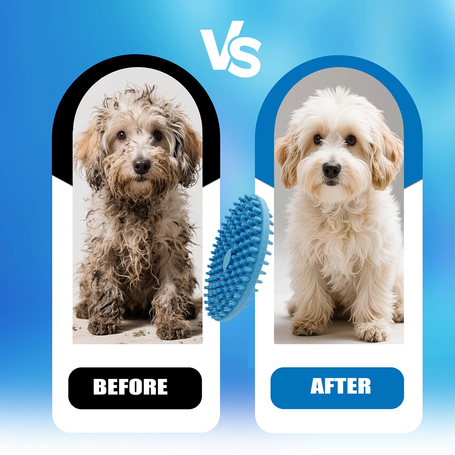 Lilpep Dog Brush multi-functional-grooming offers grooming, washing, deshedding and massaging in one.