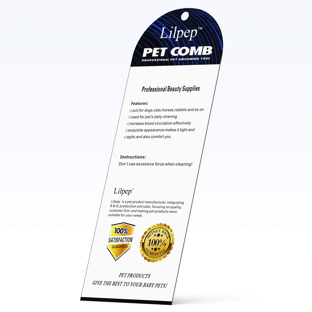 Lilpep pet grooming tool set shows two sizes for versatile grooming.