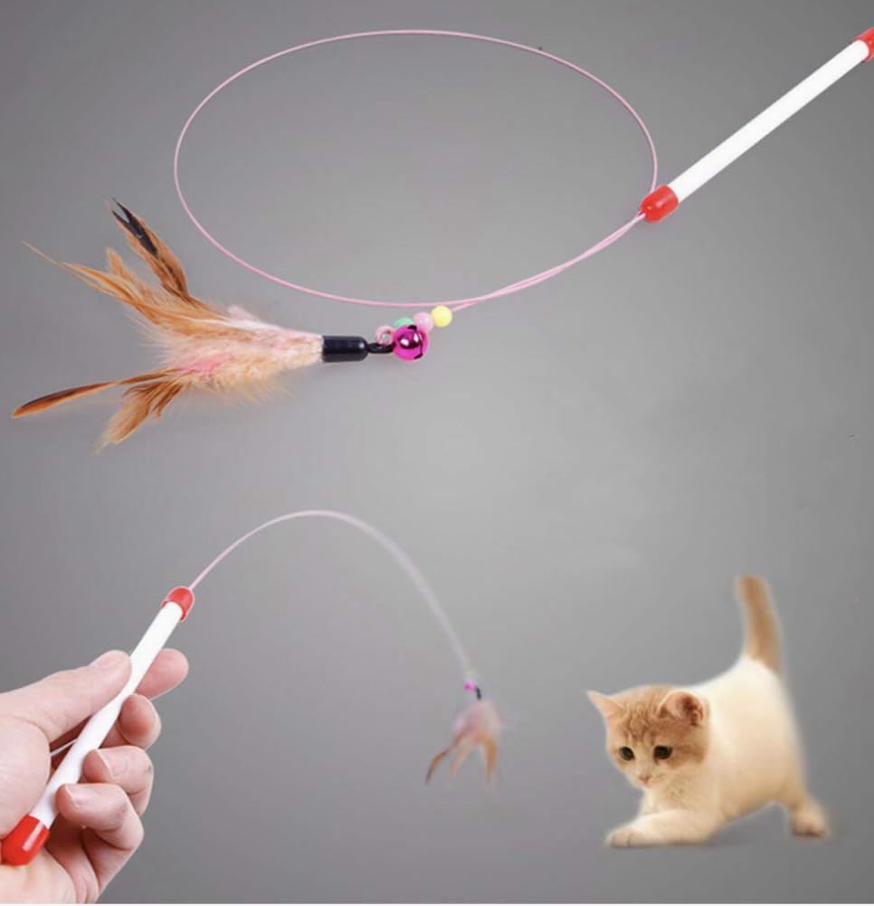 Lily and Prim feather chaser toy sparks agile play sessions