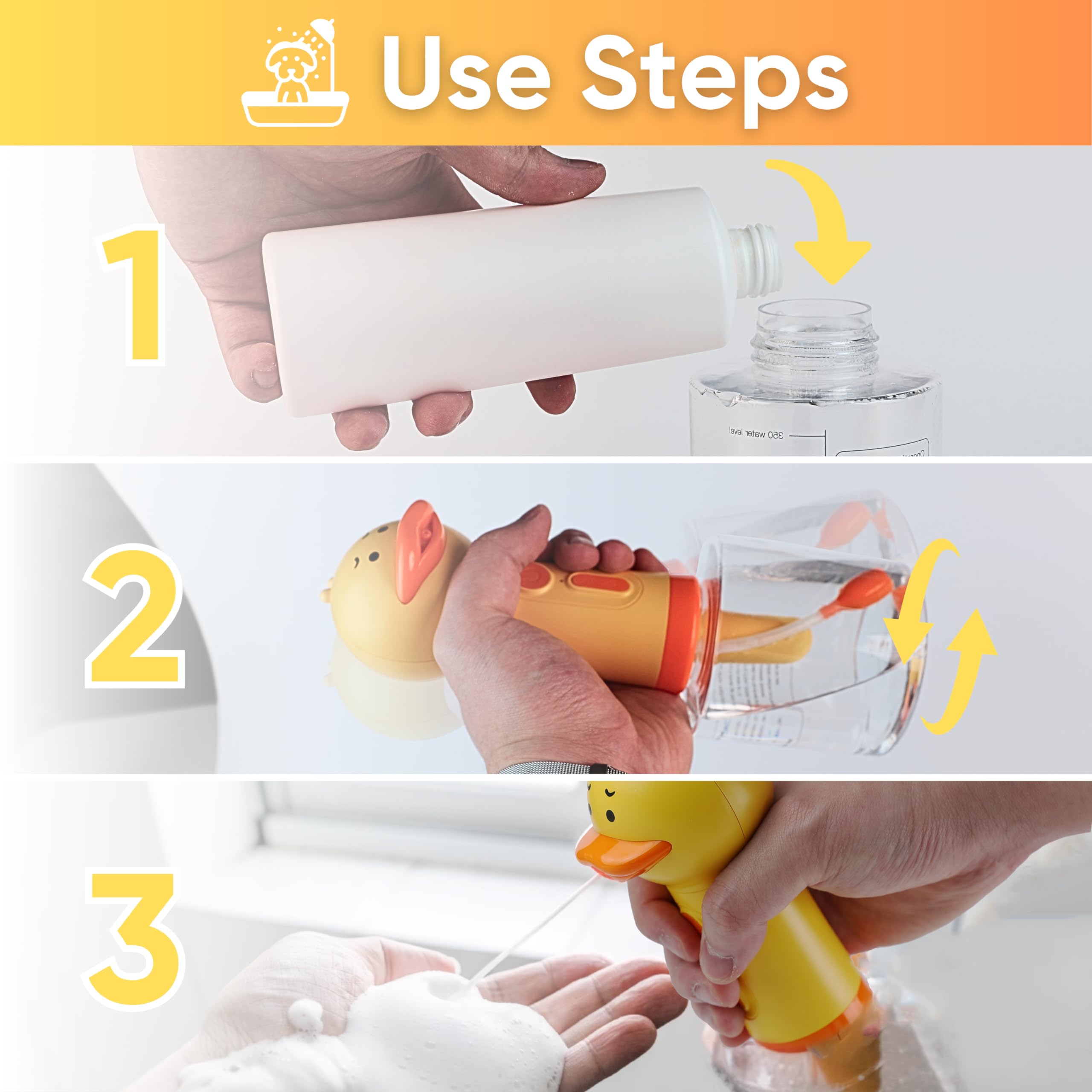 LilyAbeille foam-detail shows rich dense foam for thorough pet cleansing.