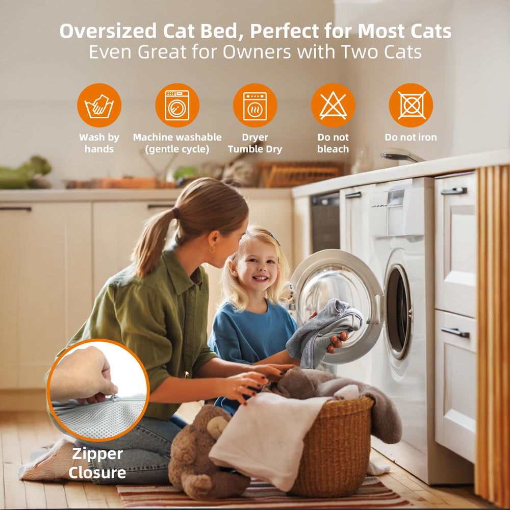 Lilyang cat bed removable washable cover makes cleaning quick and simple