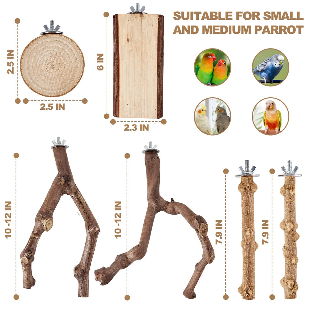 LIMIO natural wood perches deliver non-slip footholds for safer climbing