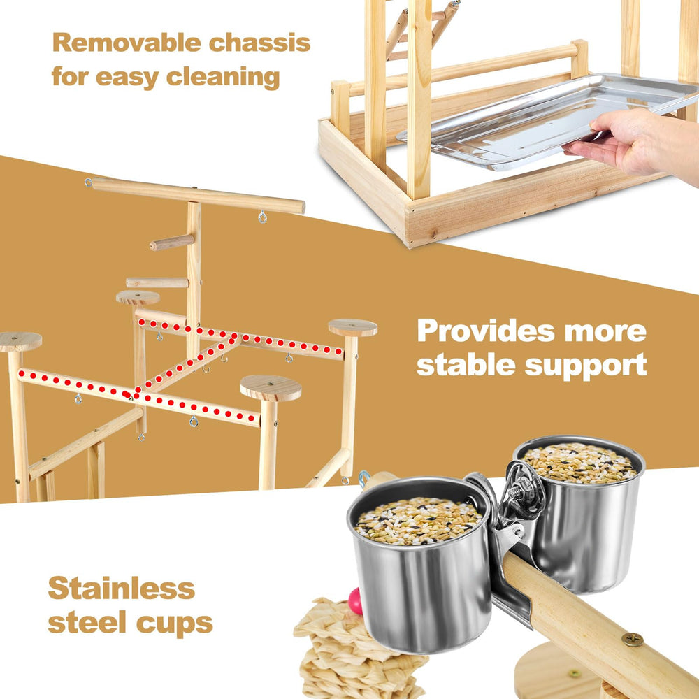 LIMIO Bird Playground bridges and ladders encourage movement and problem-solving.