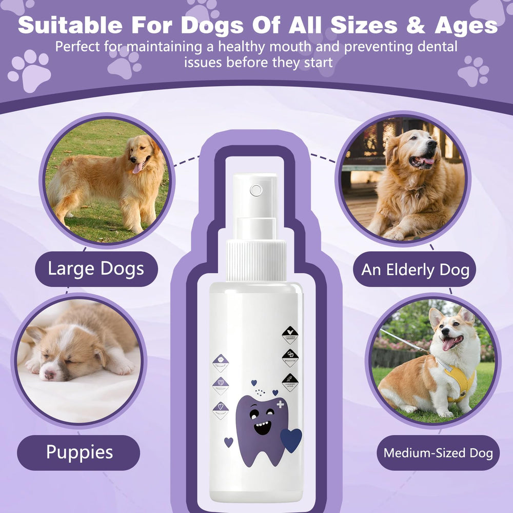 LINARTS Pawbright closeup-teeth-gums shows gentle formula supporting healthy gums