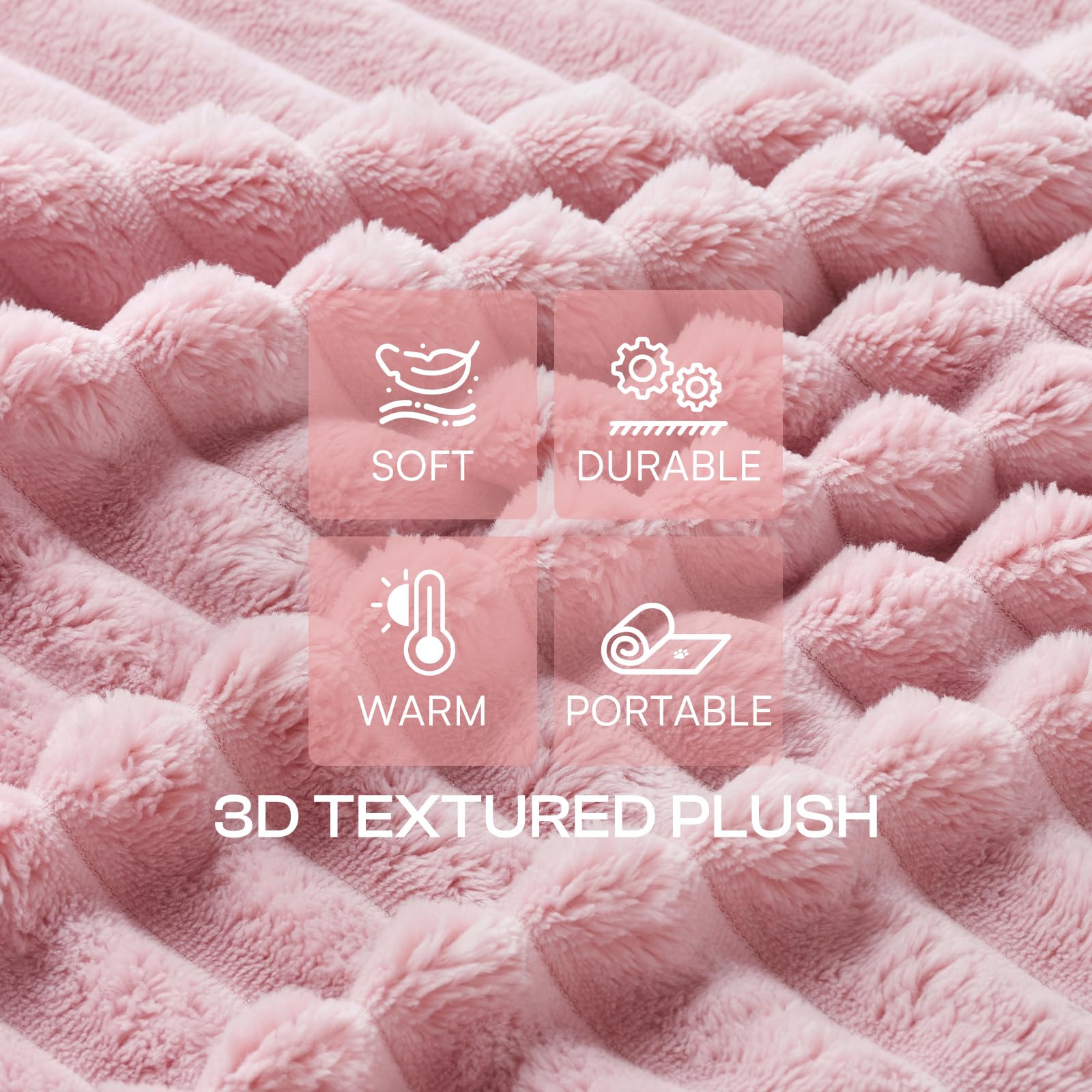 LINENLUX pink blanket on cat bed promotes cuddly comfort.