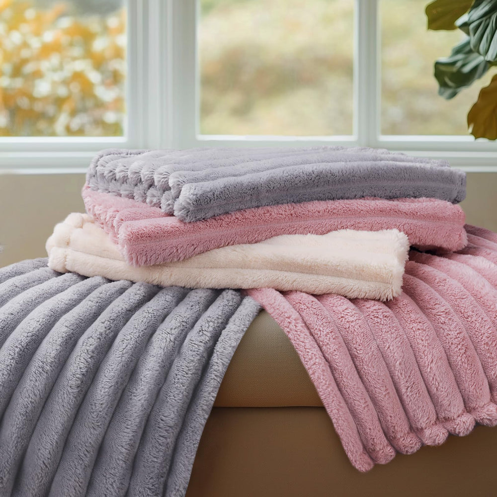 LINENLUX outdoor-ready blanket for camping or hiking with pets.