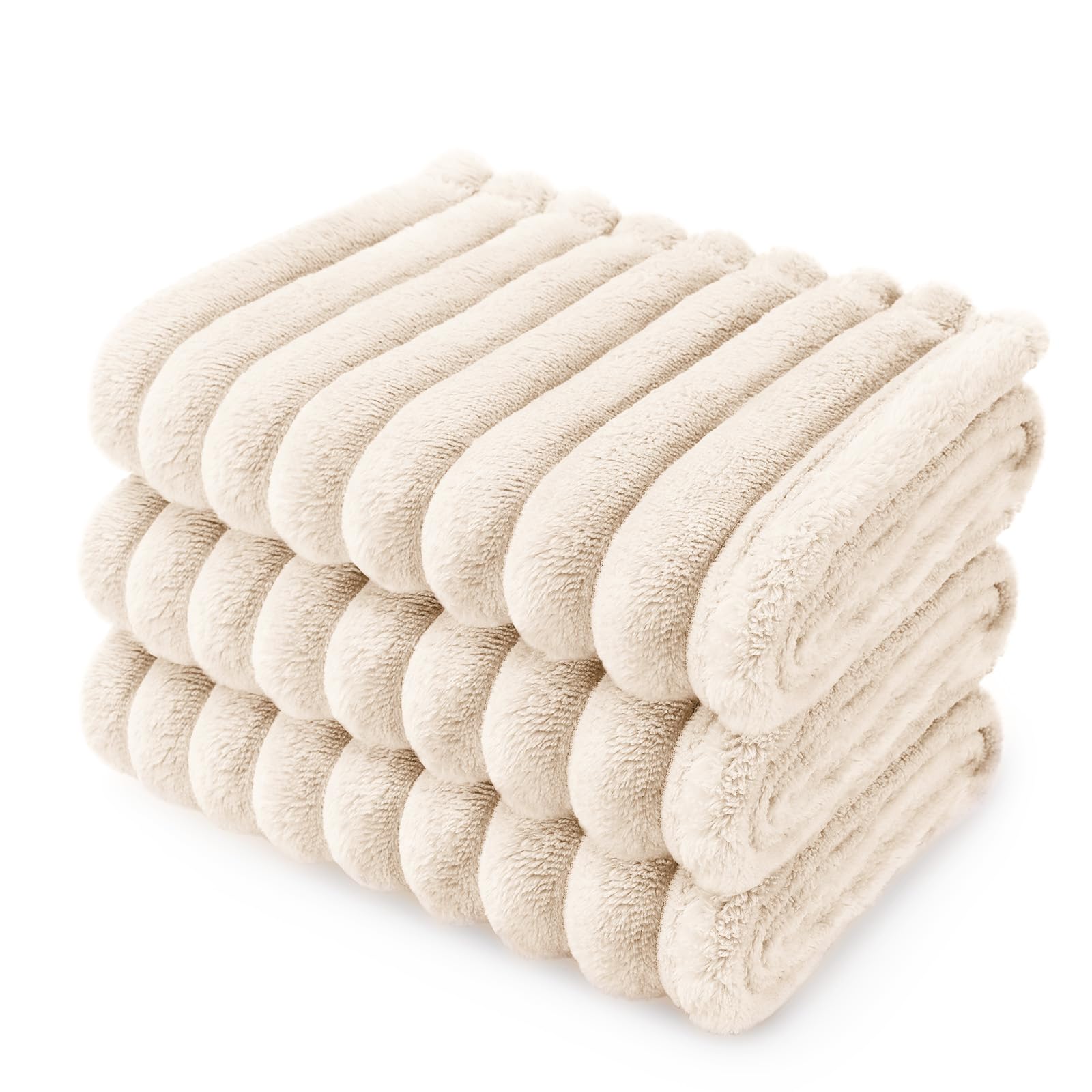 LINENLUX soft fleece dog blanket closeup showing plush texture for cozy warmth.