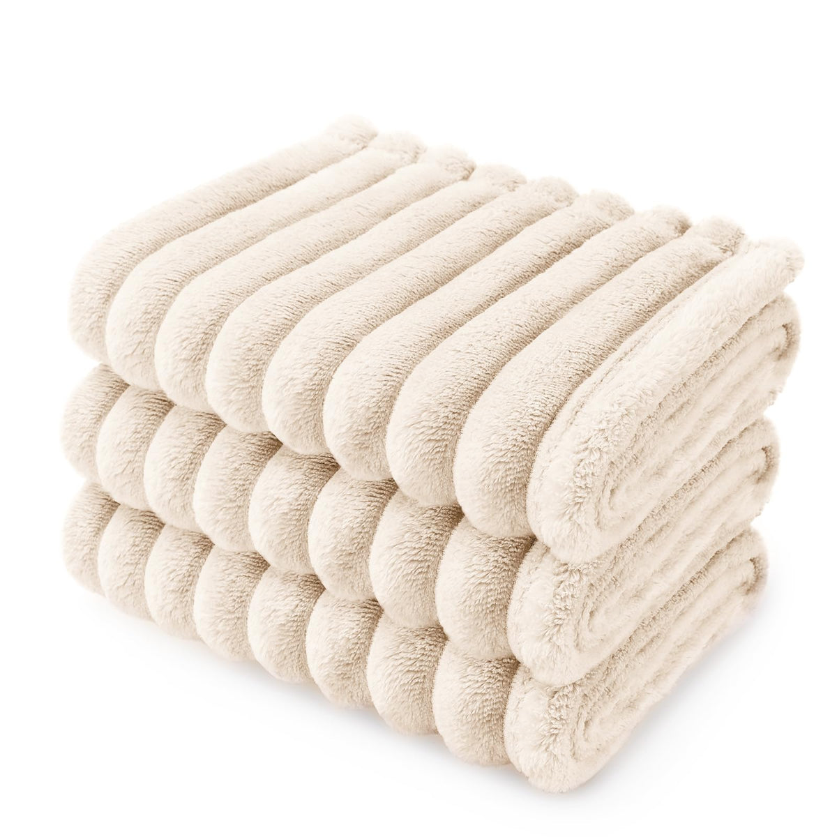 LINENLUX soft fleece dog blanket closeup showing plush texture for cozy warmth.