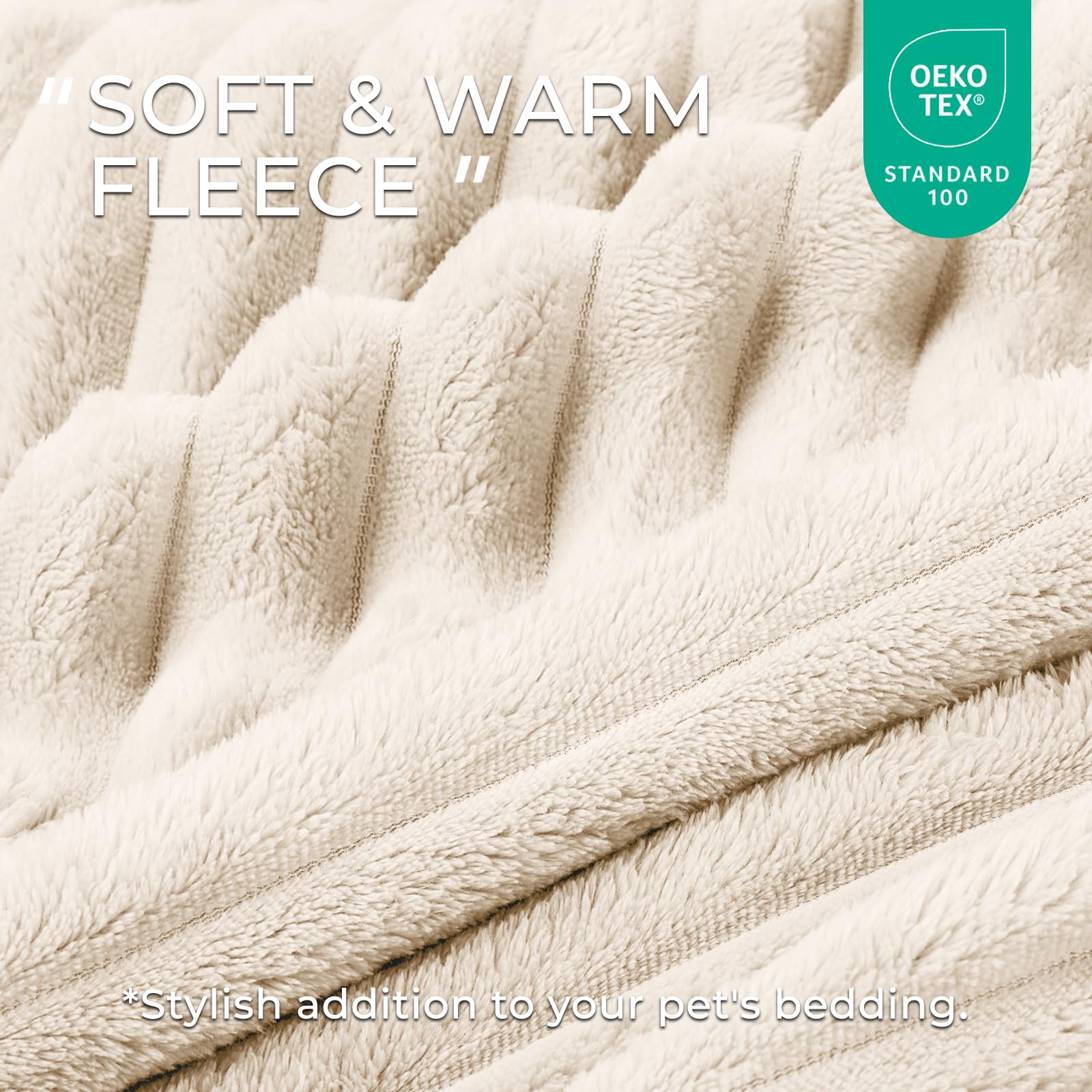 LINENLUX blanket on a resting pet highlighting warm, cozy comfort.