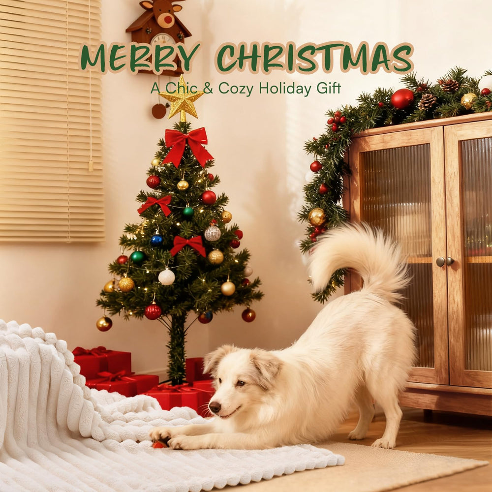 LINENLUX dog blanket small size demonstrates compact, portable pet comfort.