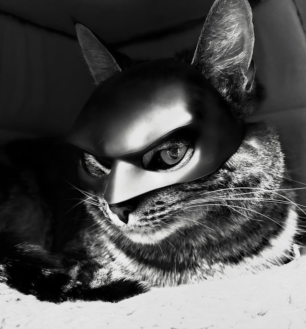 LINHUNCAT cat mask soft TPE material prevents oppression for longer wear