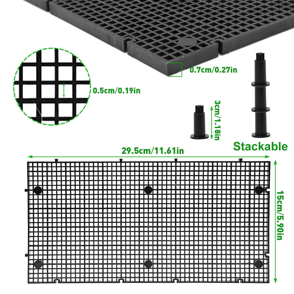 LINLAN aquarium grid 48 brackets enables secure, stable separation of fish and media