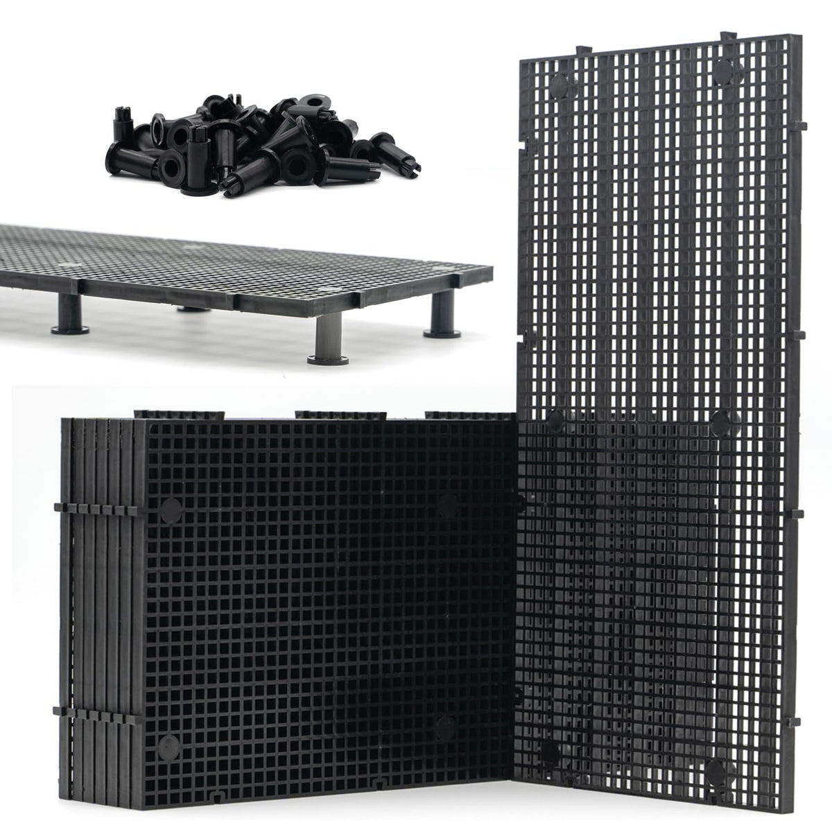 LINLAN aquarium grid 8 pieces for customizable divider configurations in any tank