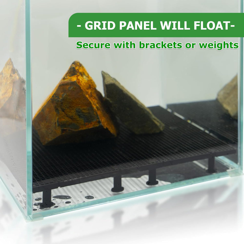 LINLAN aquarium grid tank divider features interlocking edges for precise sizing