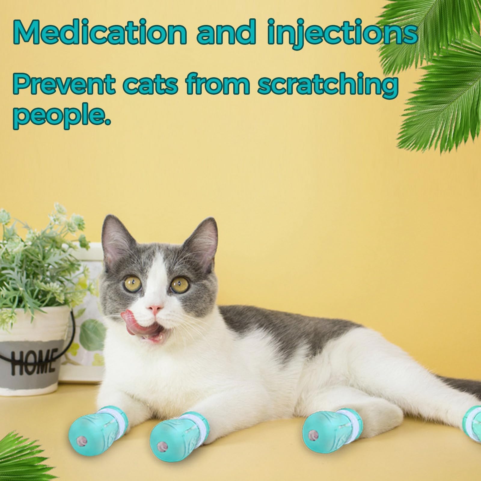 Linyuearui bite-resistant paw covers ideal for grooming and home bathroom routines.