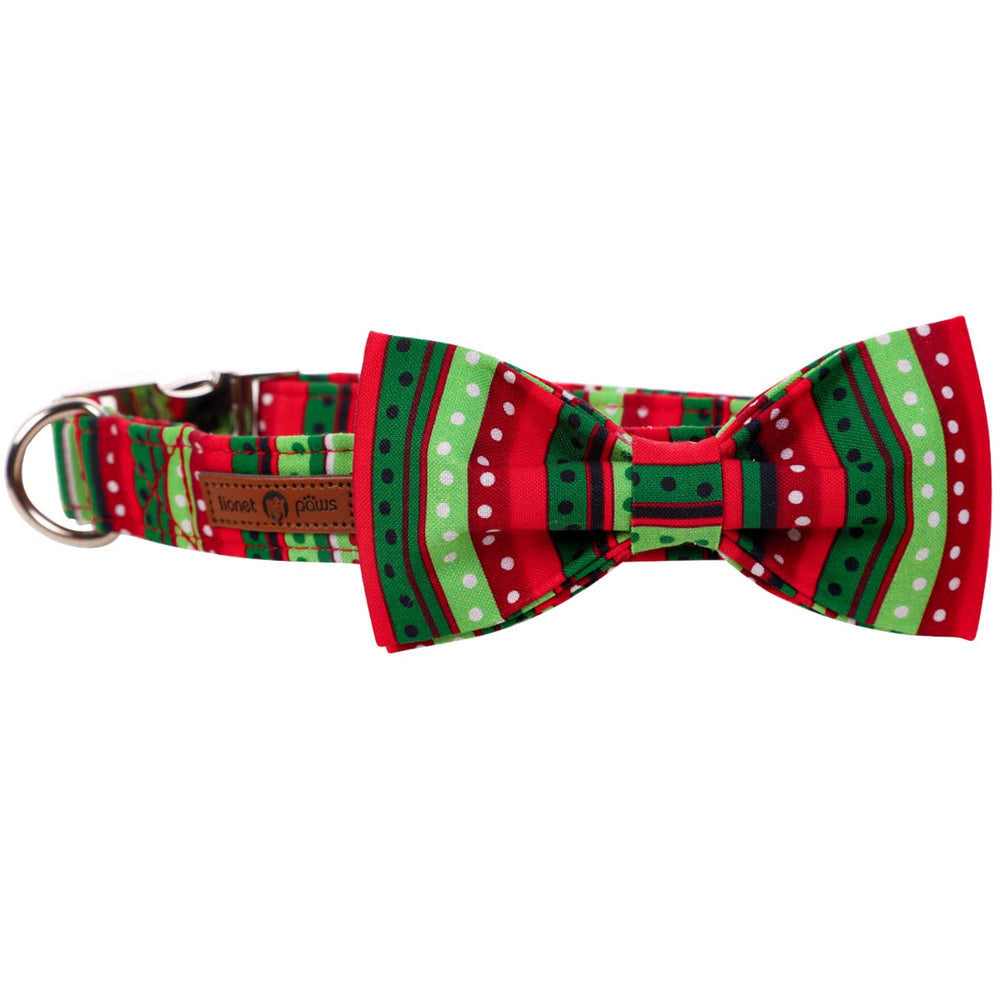 Lionet Paws bowtie detachable for versatile looks and easy care.