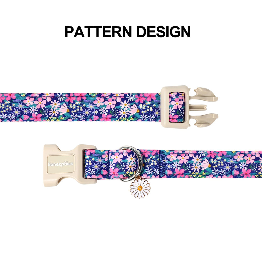 Lionet Paws floral daisy fleabane design detail adds stylish flair for outings