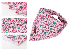 Lionet Paws reversible dog bandana demonstrates versatile style for holidays and daily wear