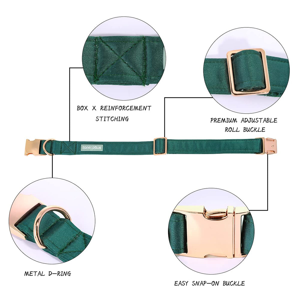 Lionet Paws Silk Dog Collar Black shows breathable, comfortable daily wear.