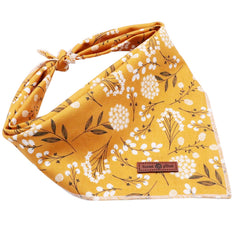 Lionet Paws triangle bandana size S demonstrates compact fit for small necks.
