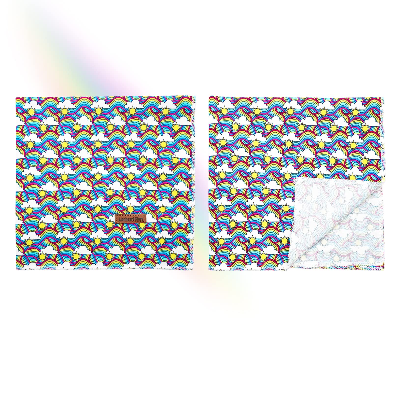 Lionheart glory Rainbow Dog Bandana size chart for comfortable daily wear