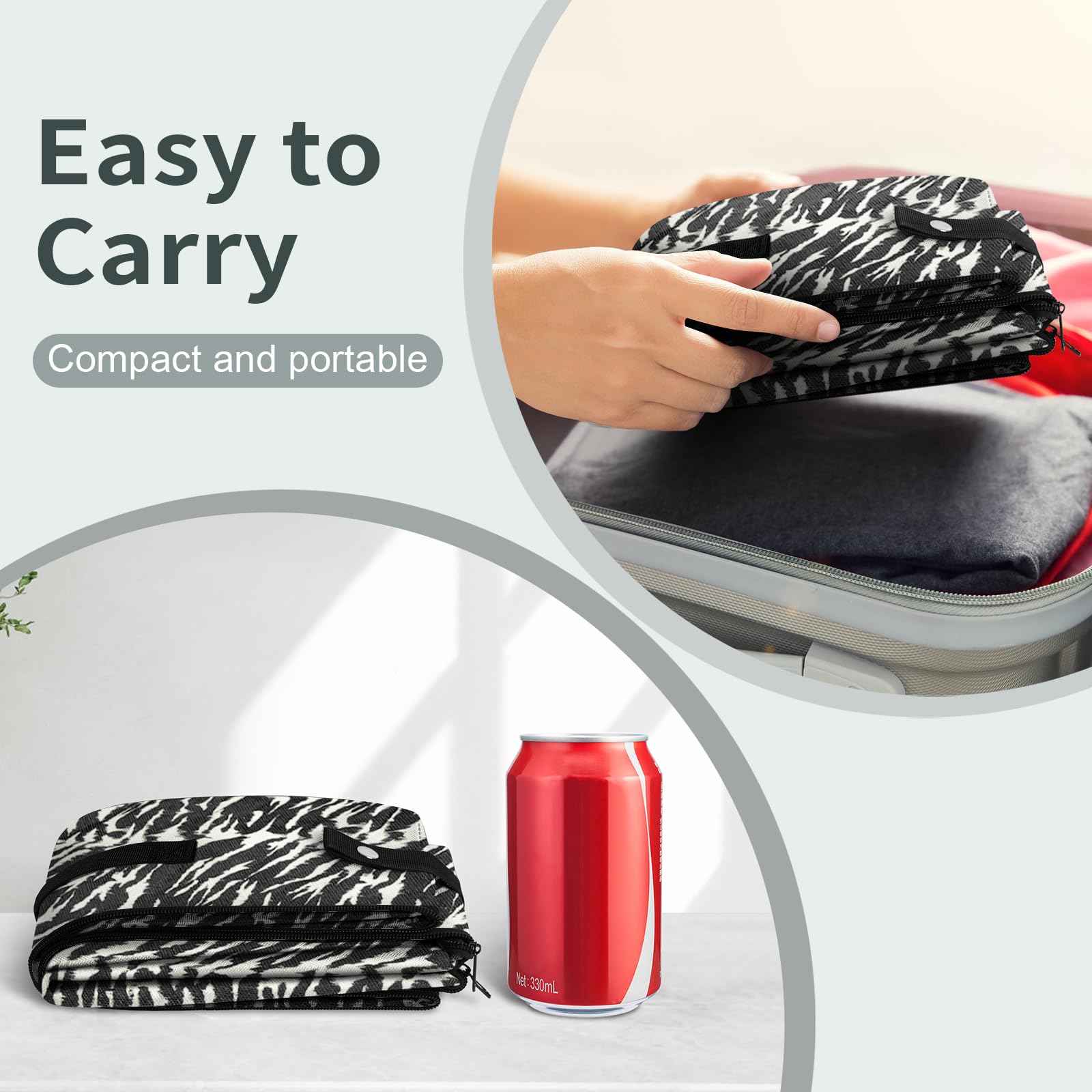 LIOOPET camouflage-design-travel-litter-box offers discreet use and odor control on trips.