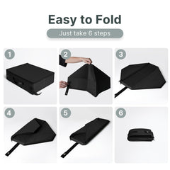 LIOOPET odor-control-lid on portable litter box helps contain odors while traveling.