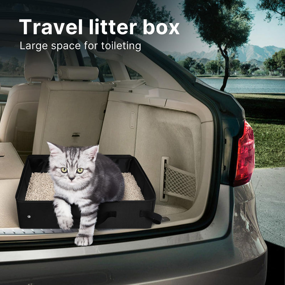 LIOOPET portable-litter-box-travel-use ideal for hotel and car trips.