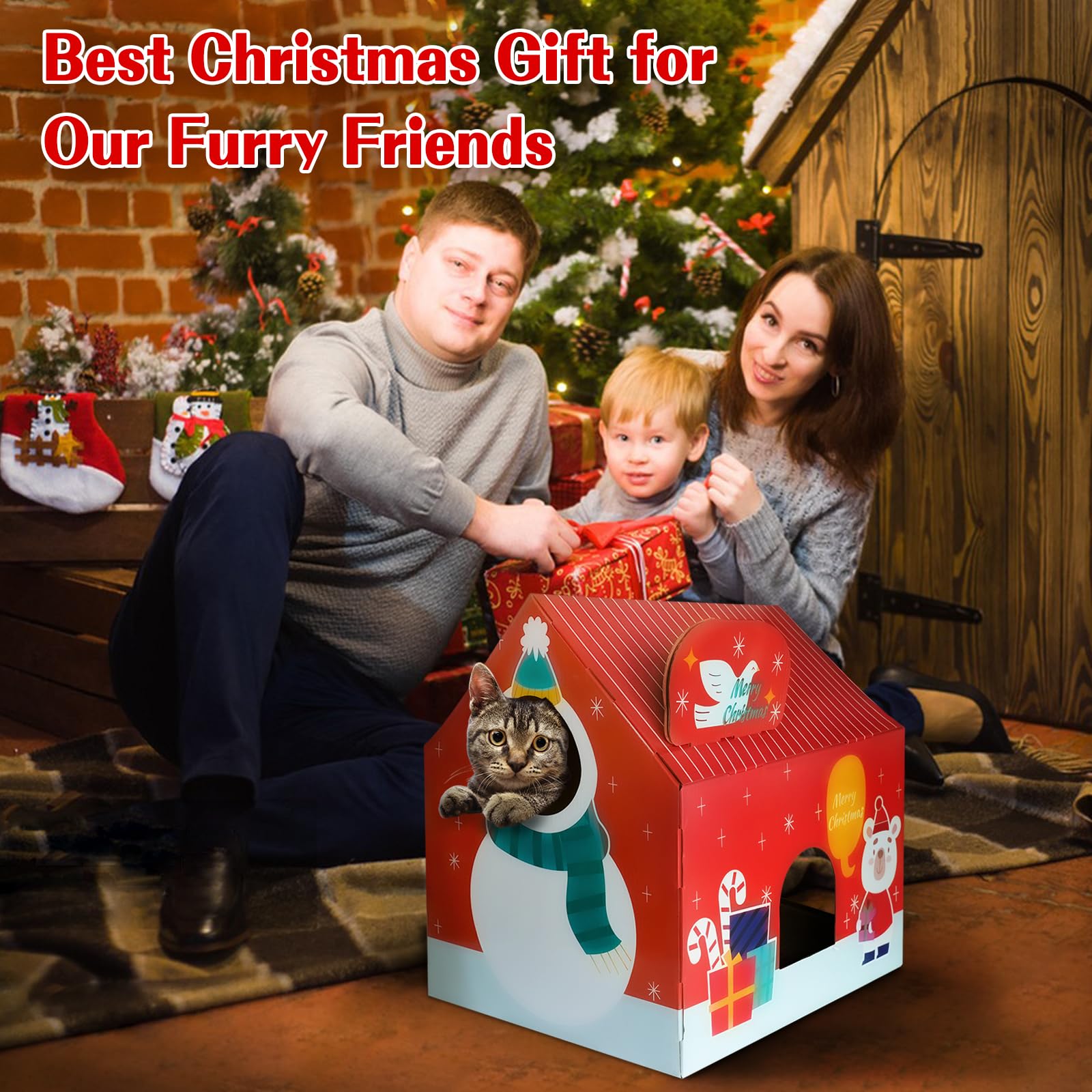 LIOOPET cat house is gift-ready for cat-loving families