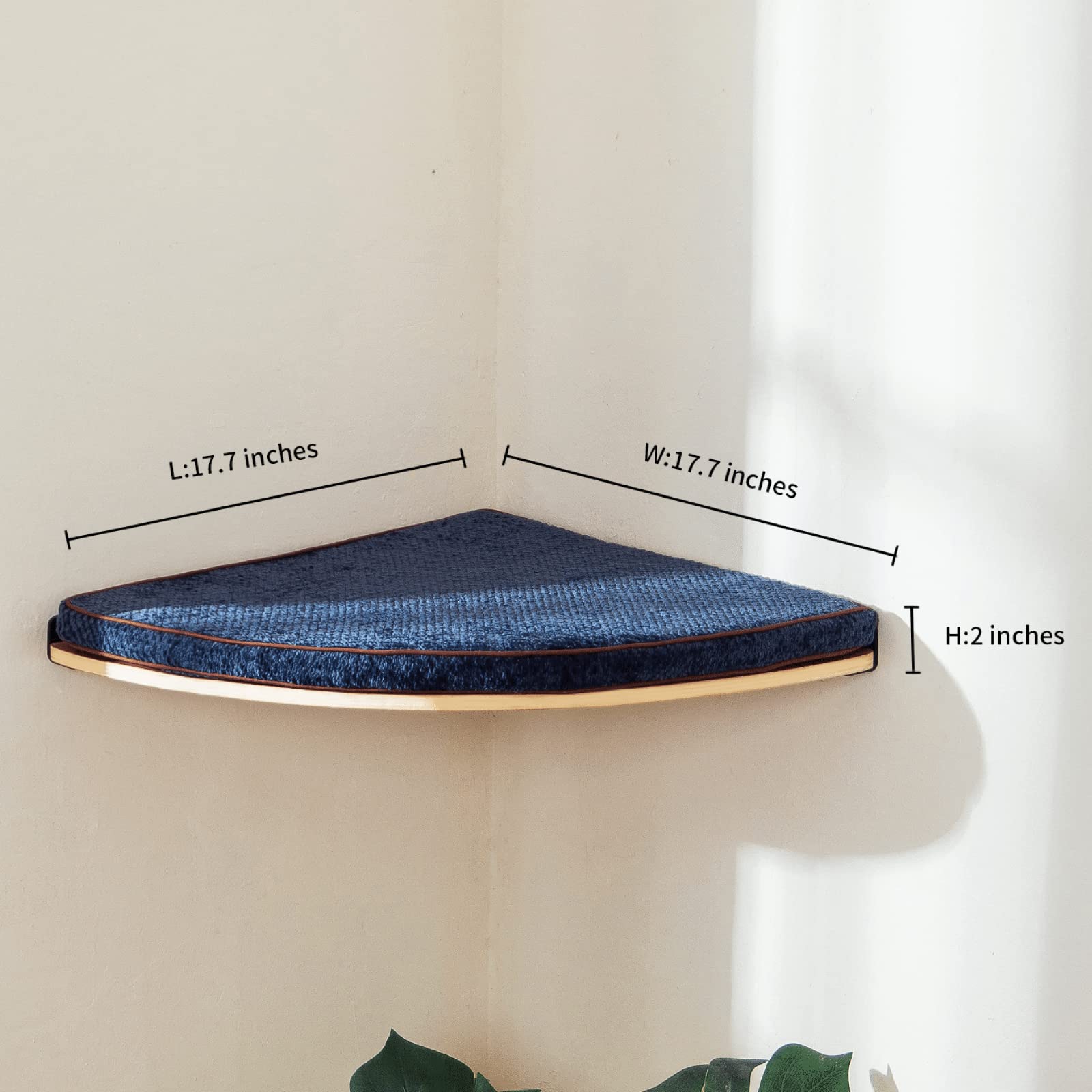 LIORCE cat bed cushion Velcro attachment demonstrating secure fit