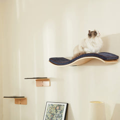 LIORCE cat wall shelf two steps with clear installation guide for quick, sturdy mounting.