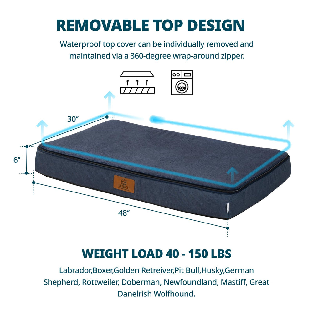 LIORCE wrap-around zipper design enables washing only needed parts