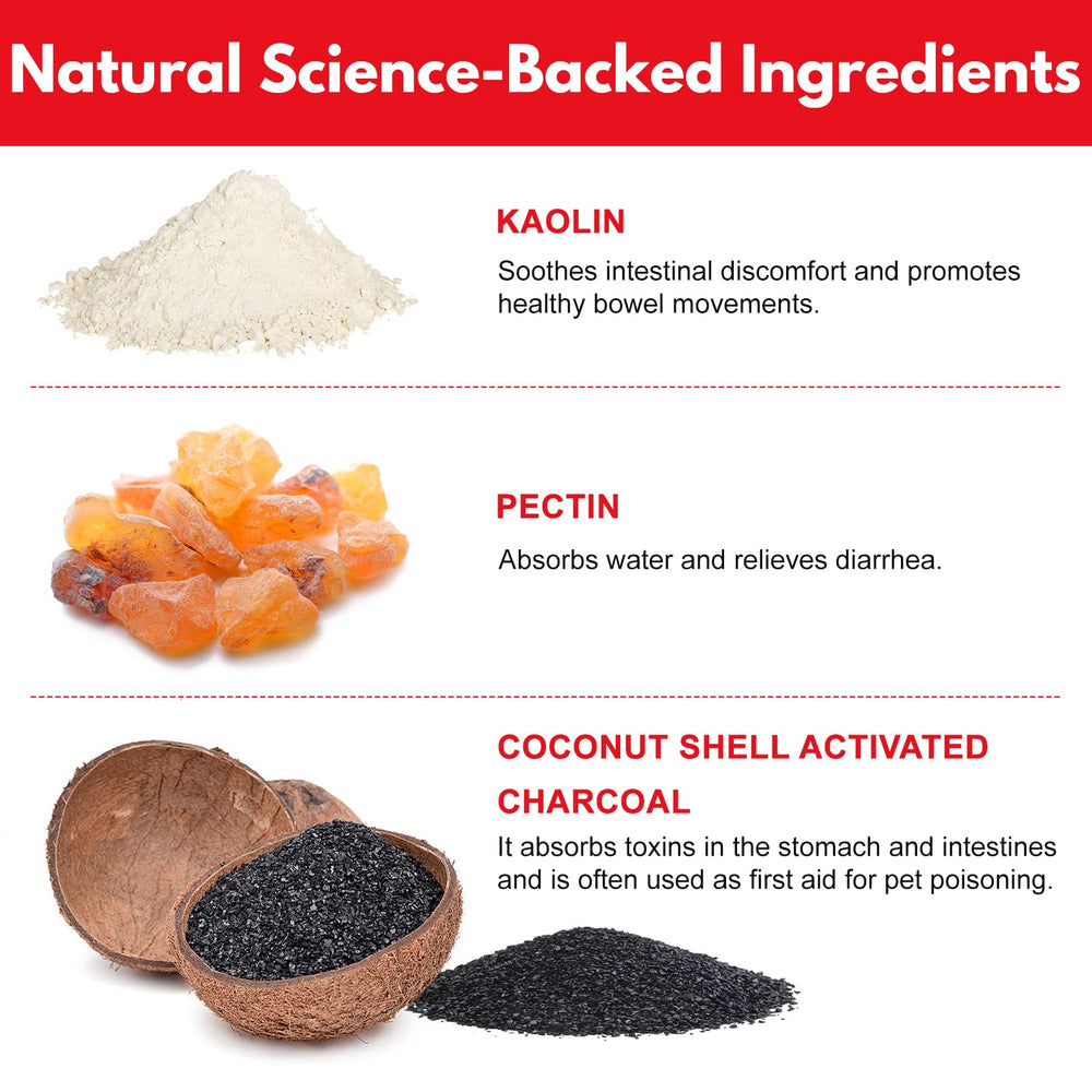 Liovsiso charcoal ingredients coconut shell kaolin pectin