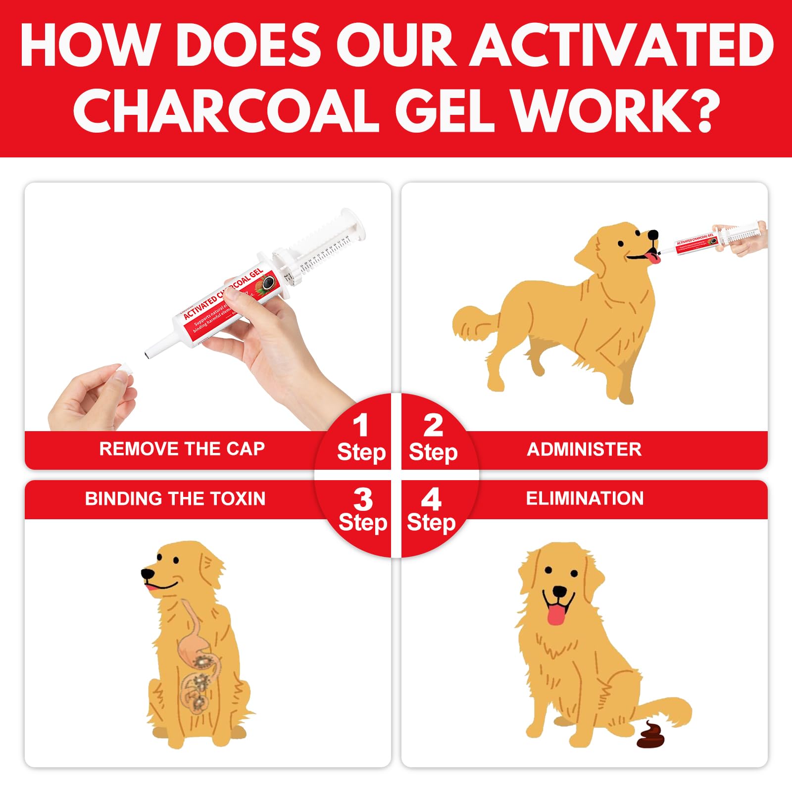 Liovsiso on-the-go emergency use charcoal for pets
