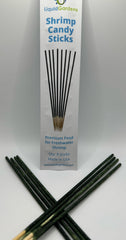 Liquid Gardens Shrimp Candy Stick on substrate delivers nutrient-rich feeding for shrimp.