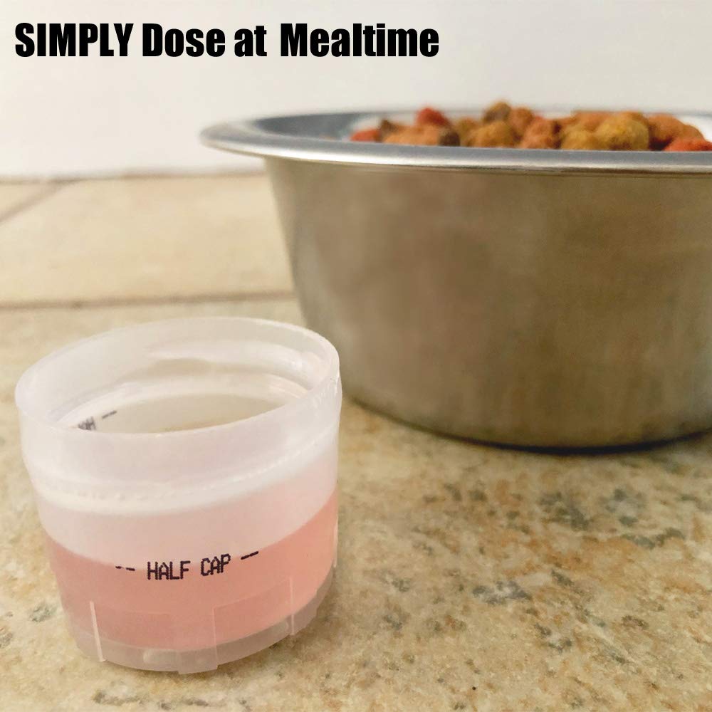 LIQUID-VET bottle-pour captures easy administration without mess.