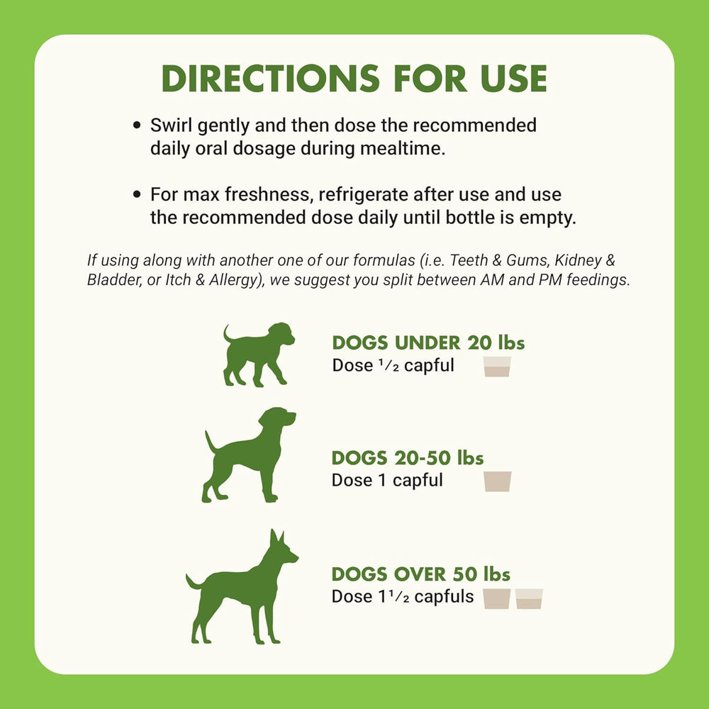 LIQUID-VET K9 Hip & Joint flavor varieties shown for user choice