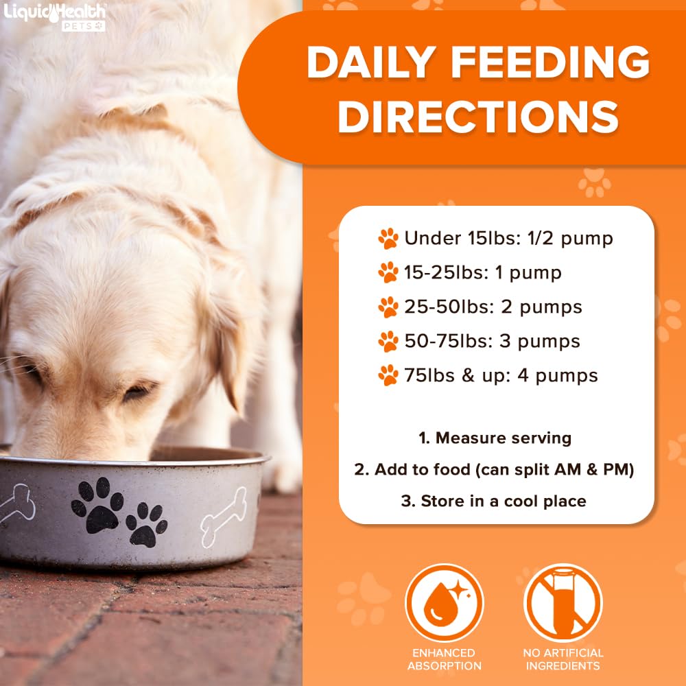 LIQUIDHEALTH K9 Omega 3 promotes immune function and vitality.
