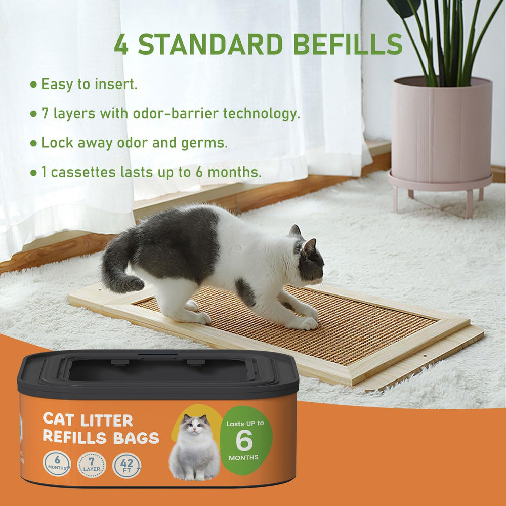 Lisyee easy-to-use refill highlights simple tie and pull process.