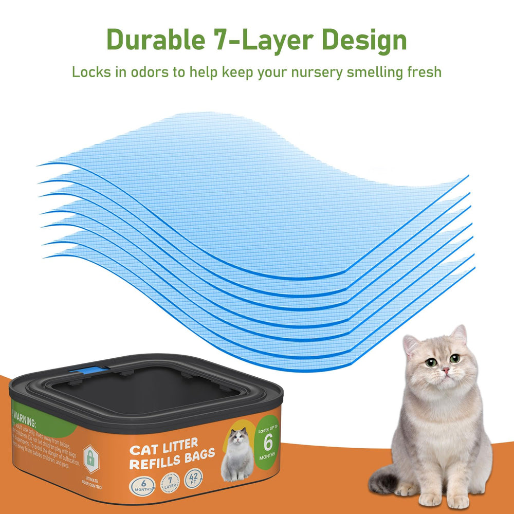 Lisyee Genie-compatible refill shows seamless compatibility with Genie pails.